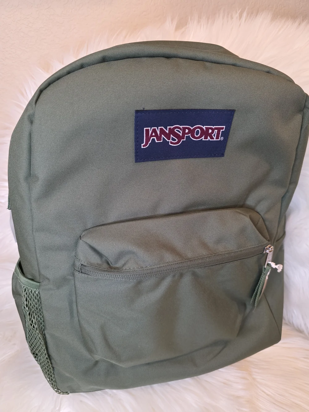 NWT JANSPORT CROSS TOWN PLUS CARGO GREEN BACKPACK